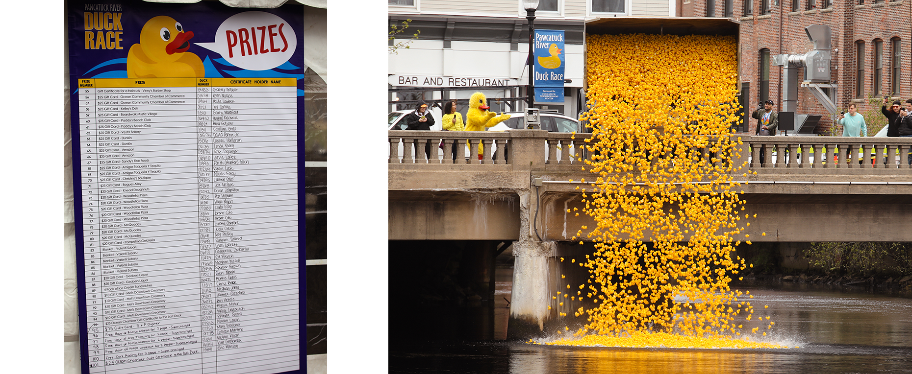 Pawcatuck River Duck Race